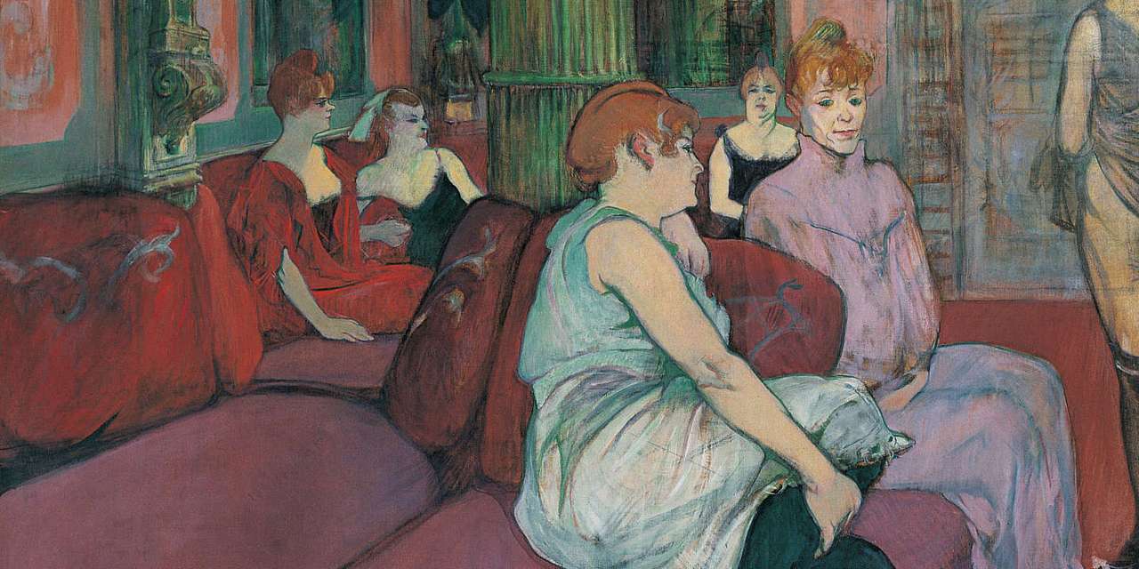 "Im Salon ..." (1894) von Toulouse-Lautrec Online-Puzzle
