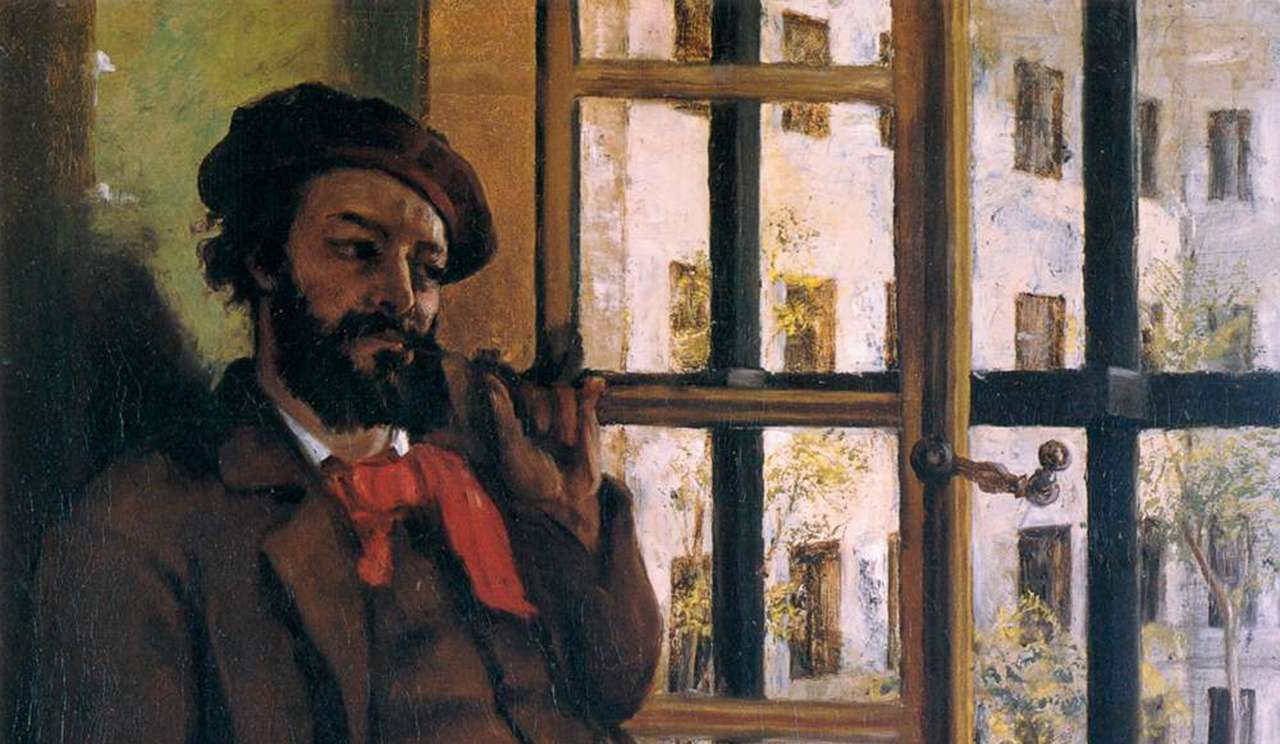 Zelfportret (1872) door Gustave Courbet, online puzzel