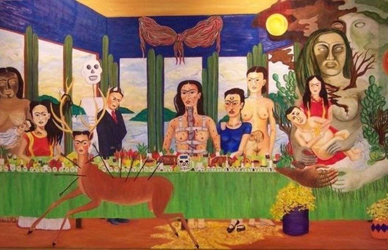 "La Cene" av Frida Kahlo Pussel online