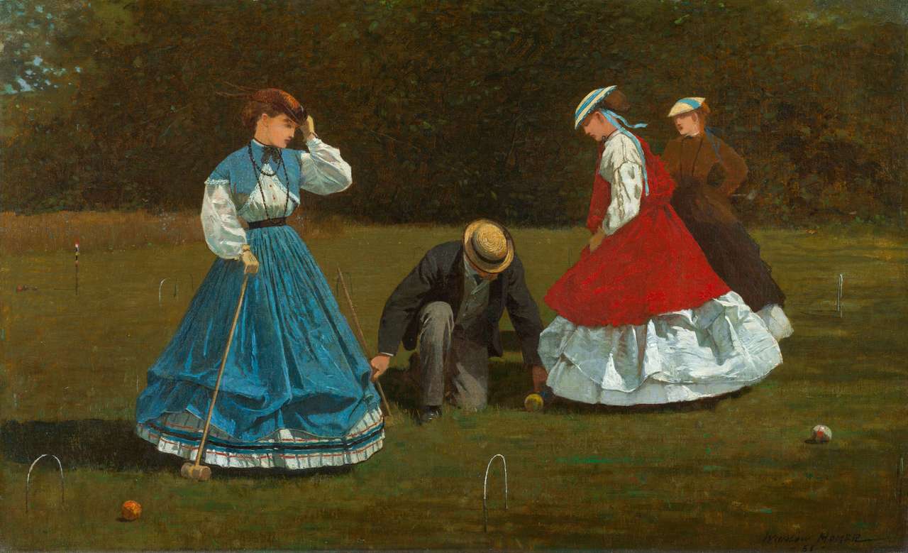 Croquet in 1865 online puzzel