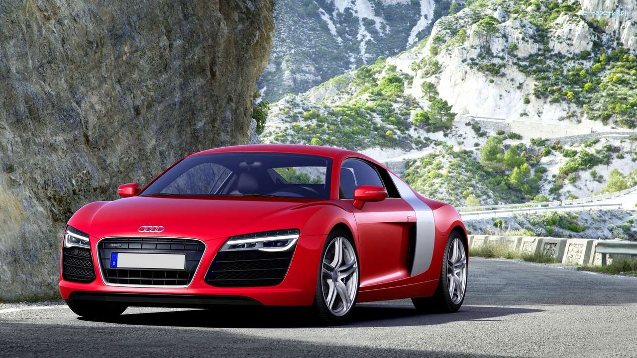 röd Audi R8, 2013 pussel på nätet
