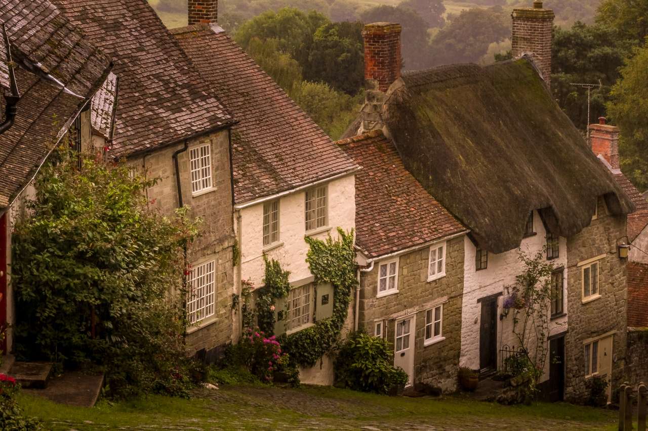 Gold Hill - Shaftesbury - UK online puzzle