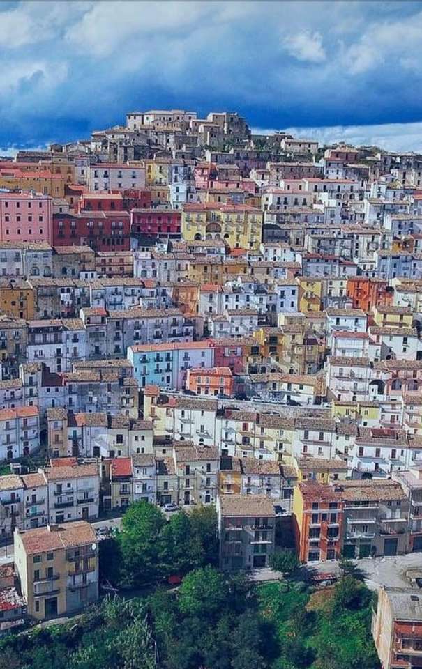 Calitri panorama AV Itálie online puzzle