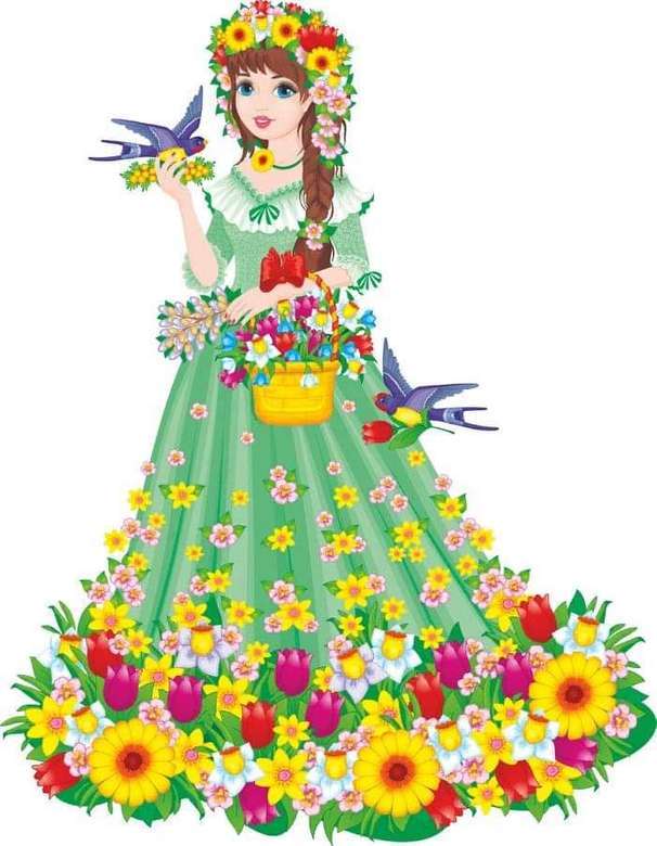Пролетна фея онлайн пъзел