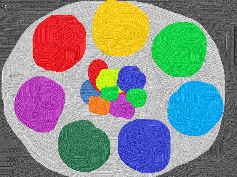 Цветовая палитра пазл онлайн