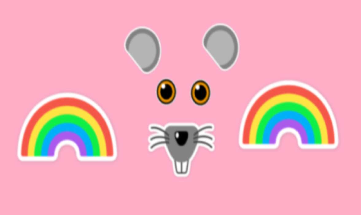 Ratón arcoiris rompecabezas en línea