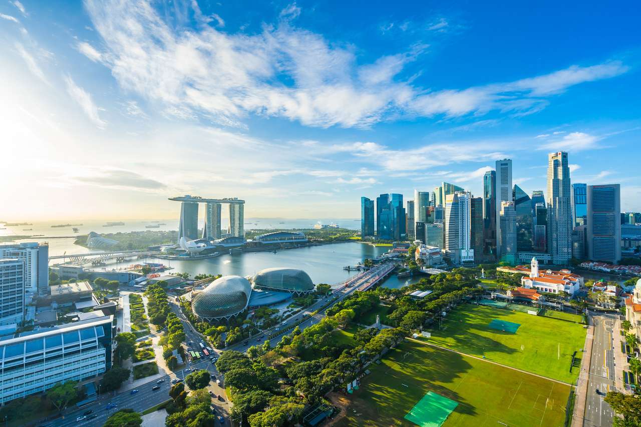 Горизонты города Сингапур пазл онлайн
