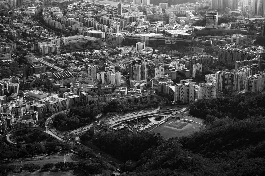 Luftaufnahme von Stadtgebäuden während des Tages Online-Puzzle