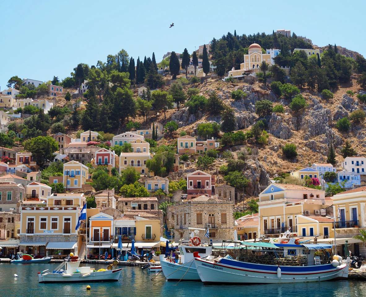 Dodécanèse - Symi - Grekland pussel på nätet