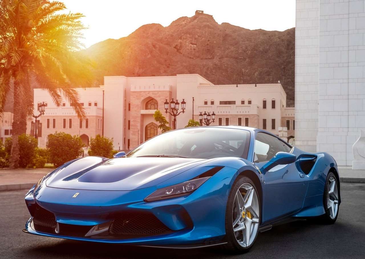blauer Ferrari Puzzlespiel online