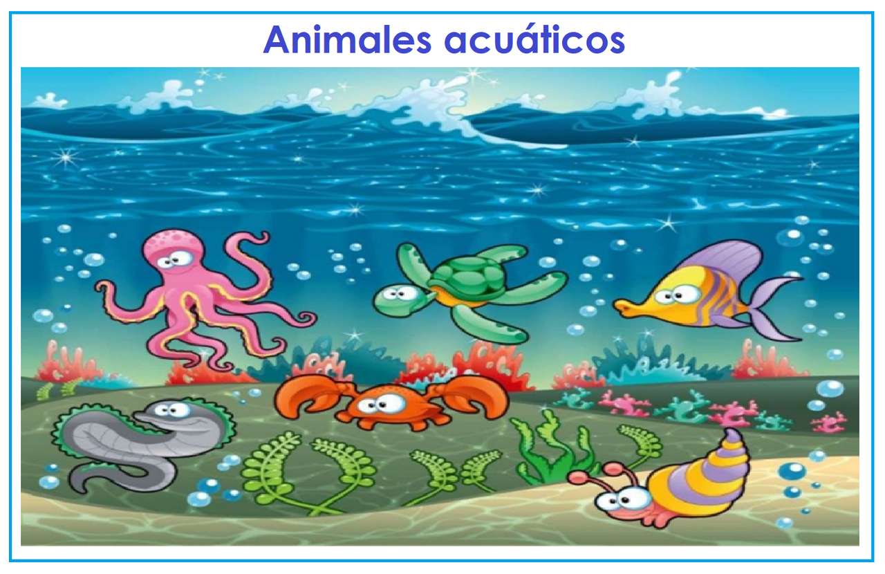 Animais aquáticos puzzle online