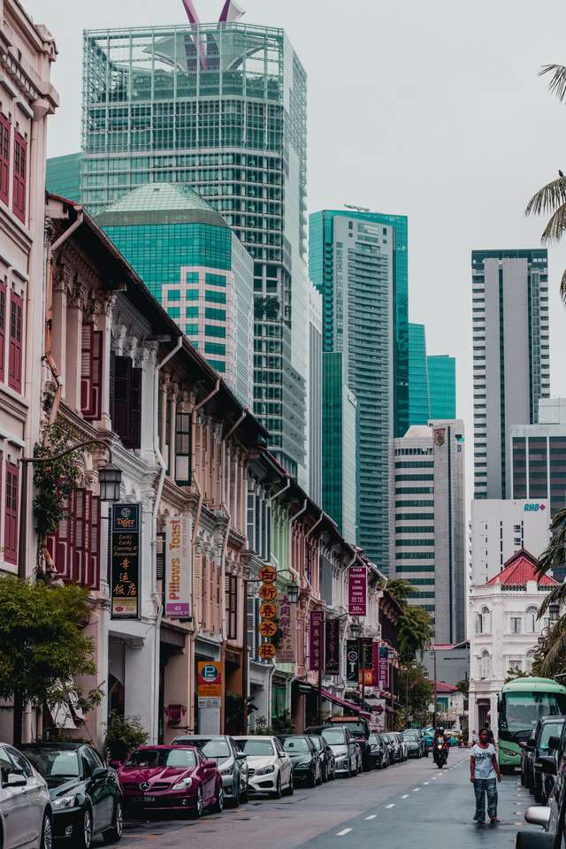Street i Singapore pussel på nätet