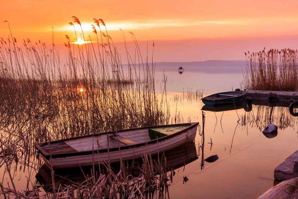 Boten op het Balatonmeer Hongarije legpuzzel online