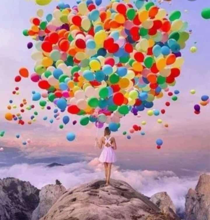 Färgglada ballonger pussel pussel på nätet