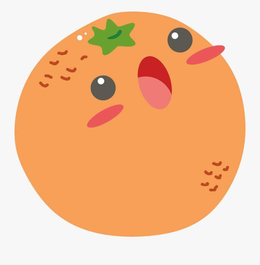 Söt kawaii orange Pussel online
