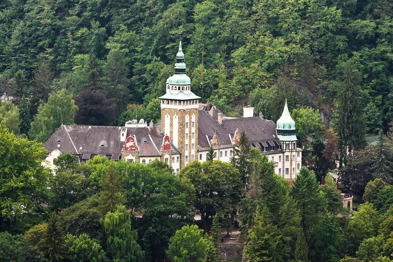 Schloss im Nationalpark Ungarn Online-Puzzle