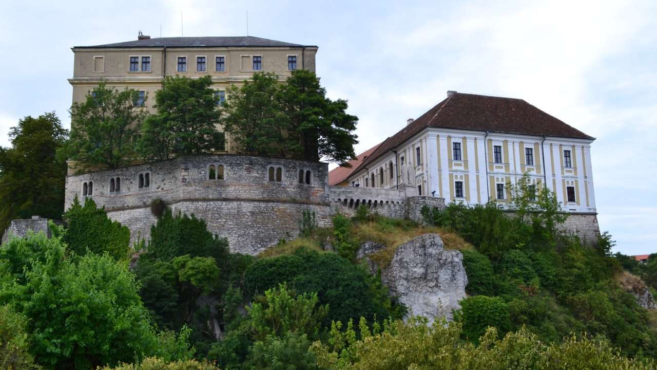 Veszprem slott i Ungern pussel