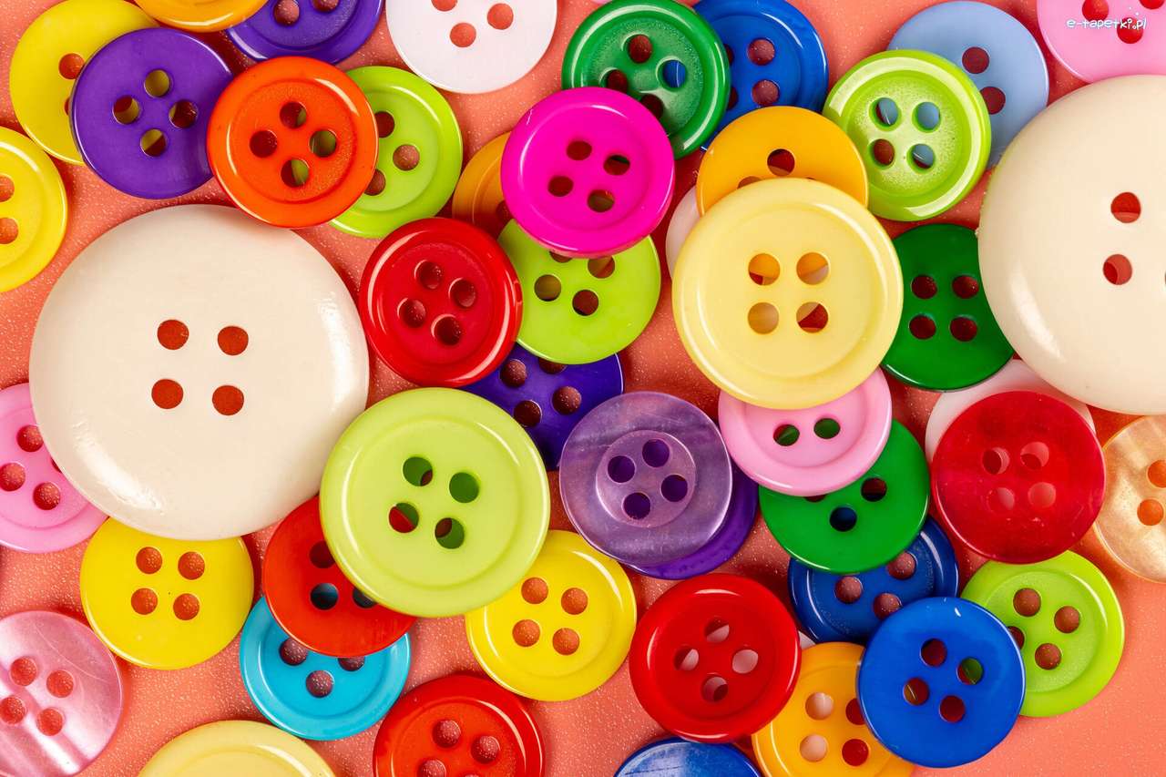 разпръснати цветни копчета онлайн пъзел