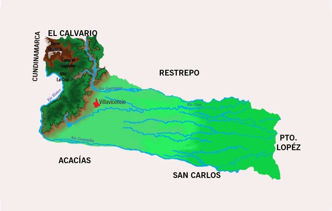 Villavicencio en zijn grenzen legpuzzel online