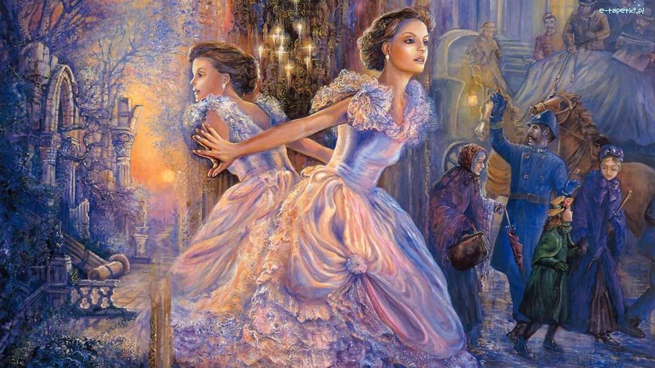 graphics - woman, mirror jigsaw puzzle online