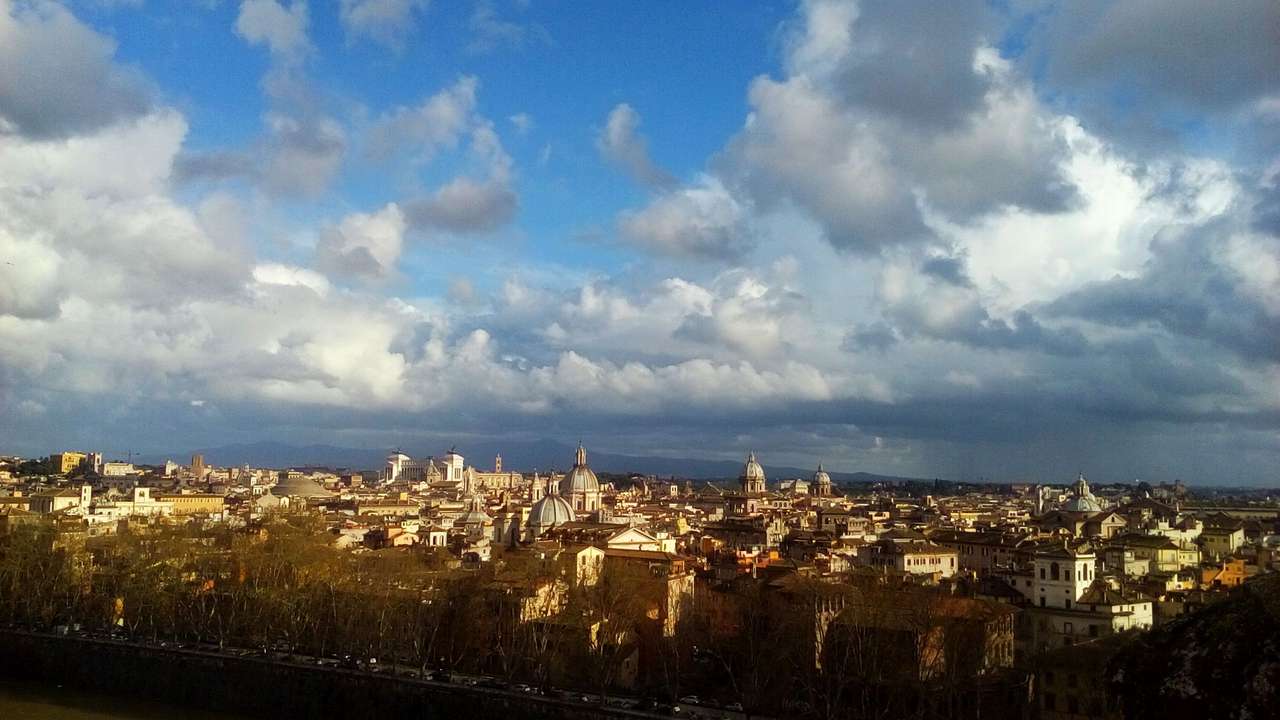 Различна панорама на Рим онлайн пъзел