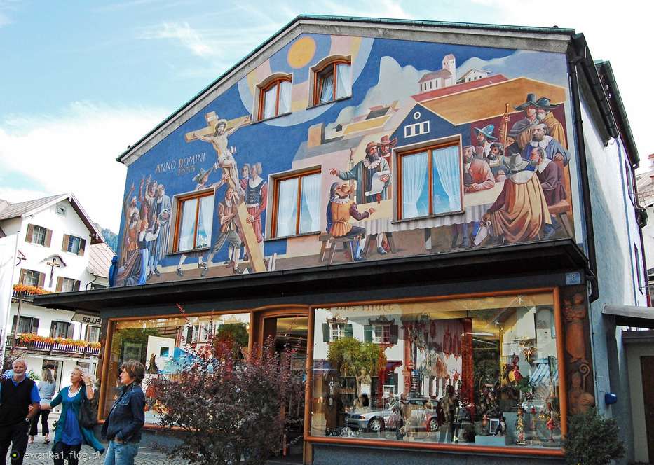 målat hus - Tyskland Pussel online