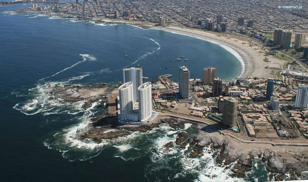 Cavancha, Chile, pláž, moře online puzzle