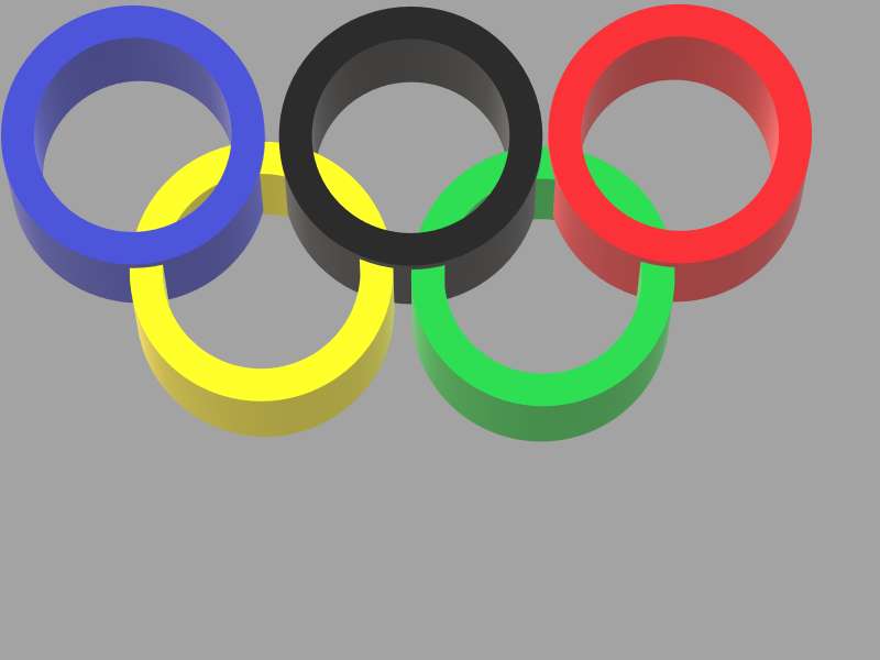 Olympijské kruhy online puzzle