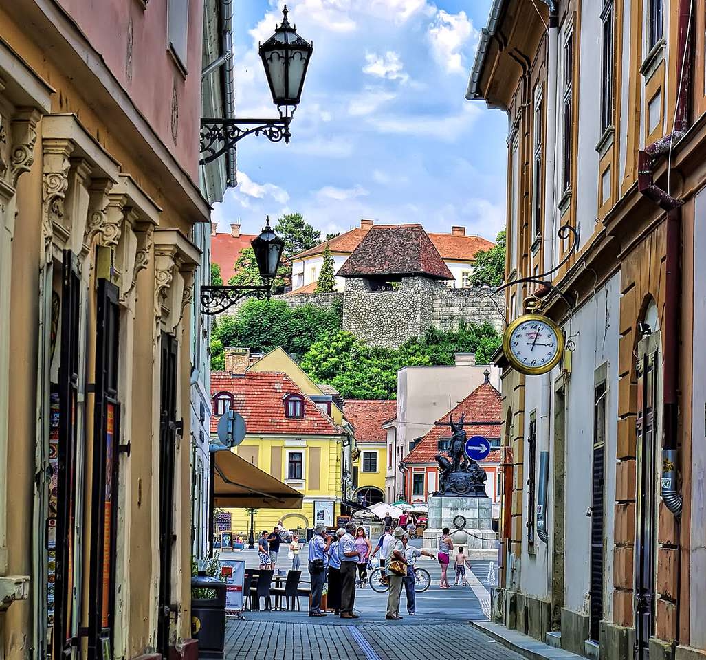 Cidade Eger na Hungria puzzle online
