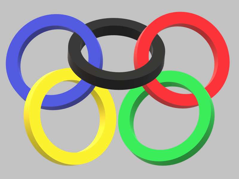 Olympische Ringe Puzzlespiel online
