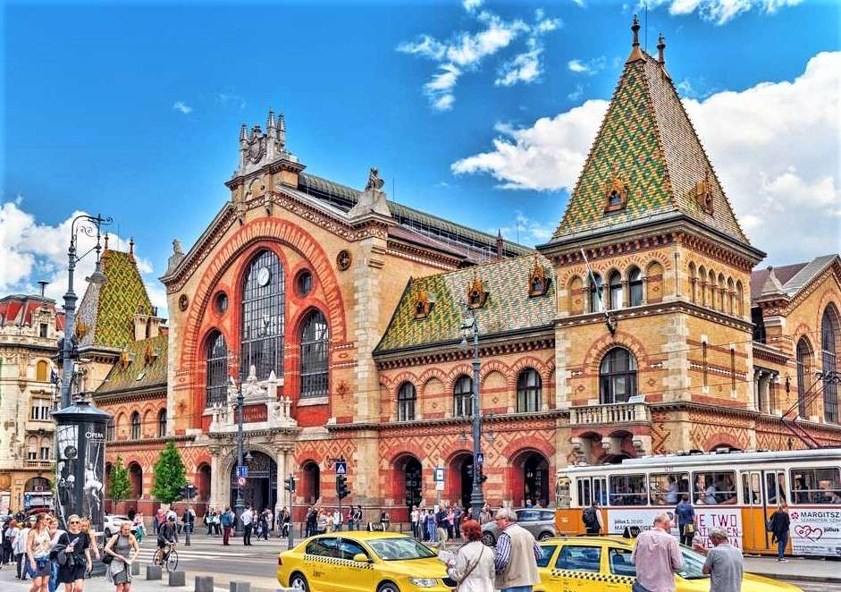 Velká tržnice Budapešť Maďarsko online puzzle