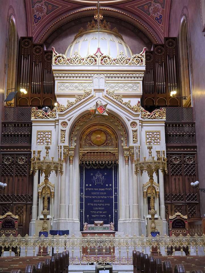 Budapešťská synagoga Interiér Maďarsko skládačky online