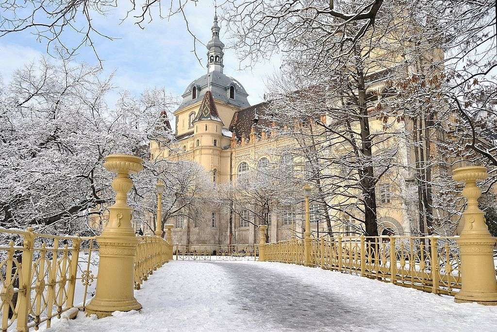 Budapest Park Varosliget Castle Ungern Pussel online