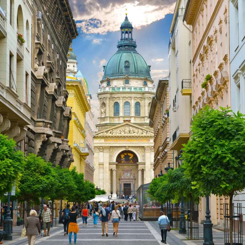 Budapešťský kostel svatého Štěpána v Maďarsku skládačky online