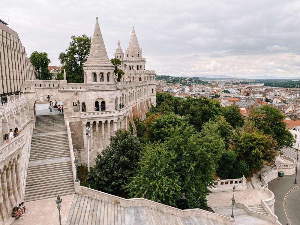 Budapest Fisherman's Bastion in Hungary online puzzle
