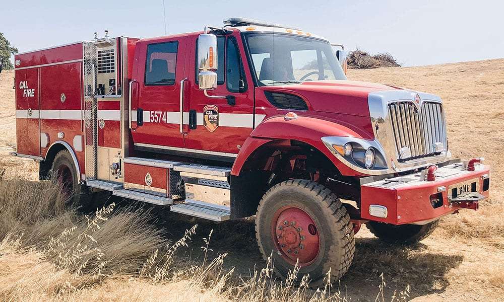 Camion de feu de forêt en Californie puzzle en ligne