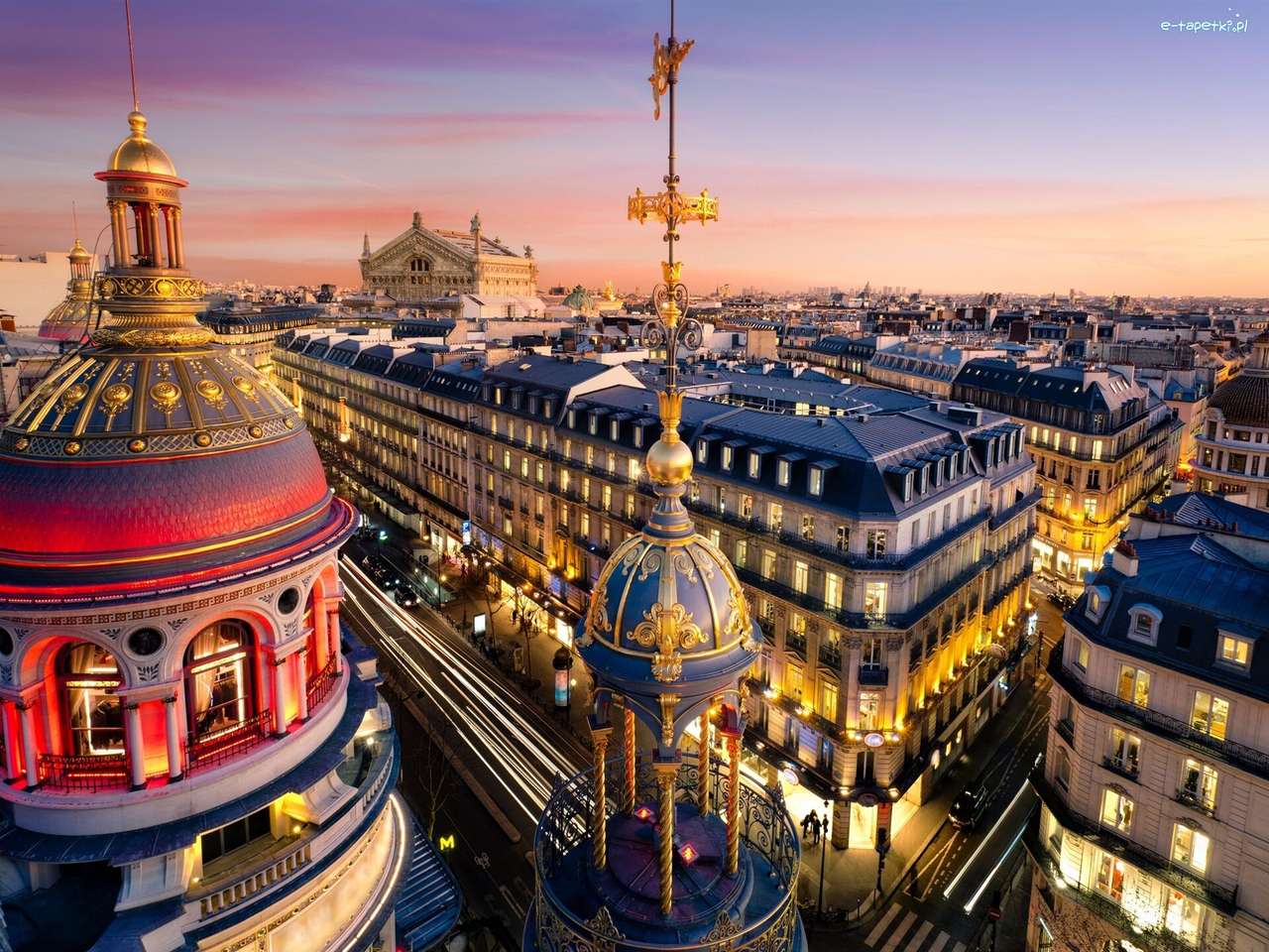 Francie, Paříž, domy skládačky online
