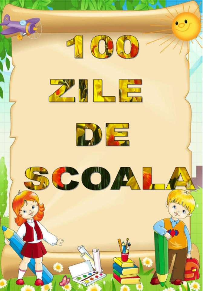 PUZZEL 100 DAGEN VAN SCHOOL legpuzzel online