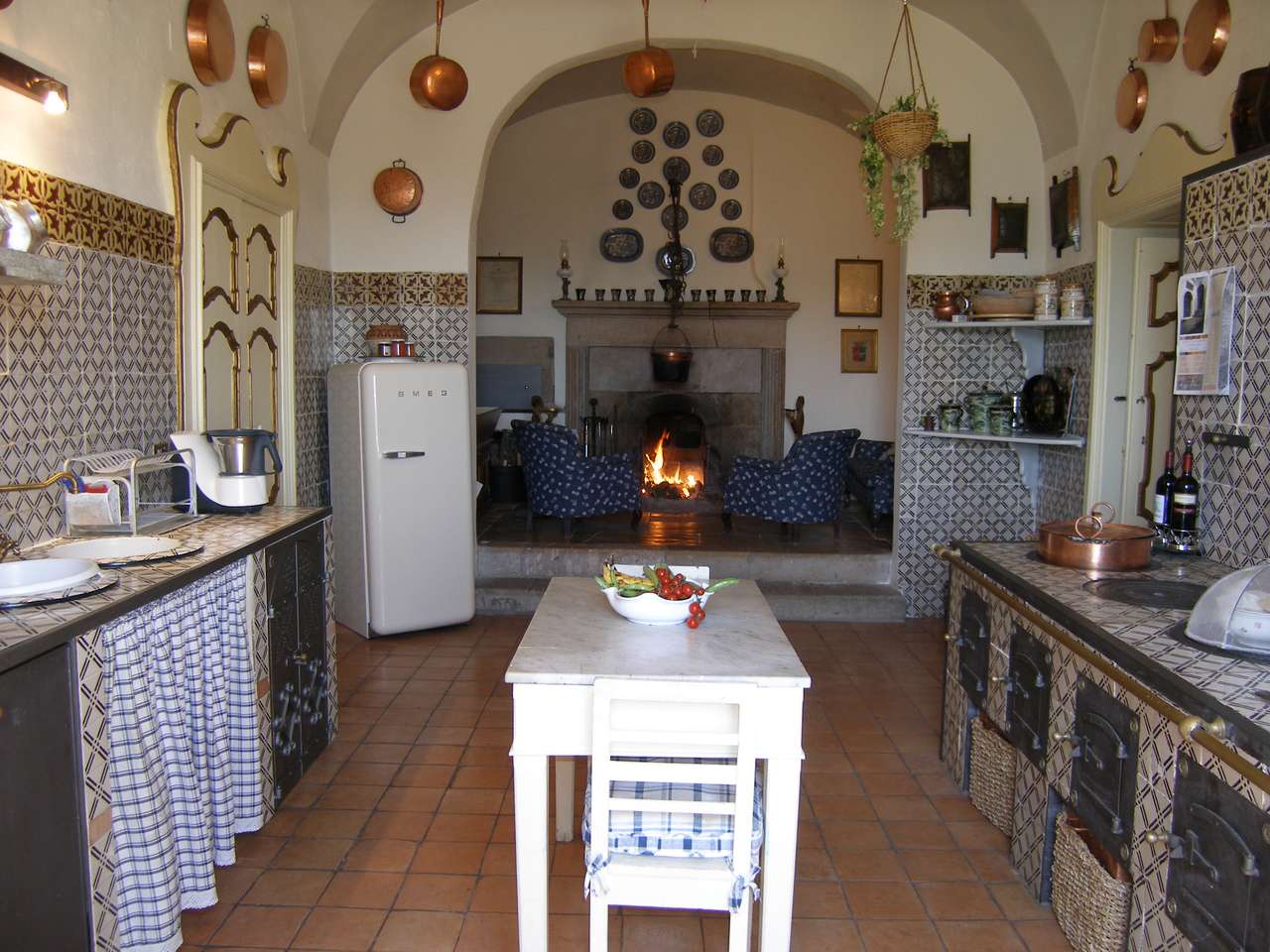 древна кухня 1600 B&B Palazzo Zampaglione онлайн пъзел