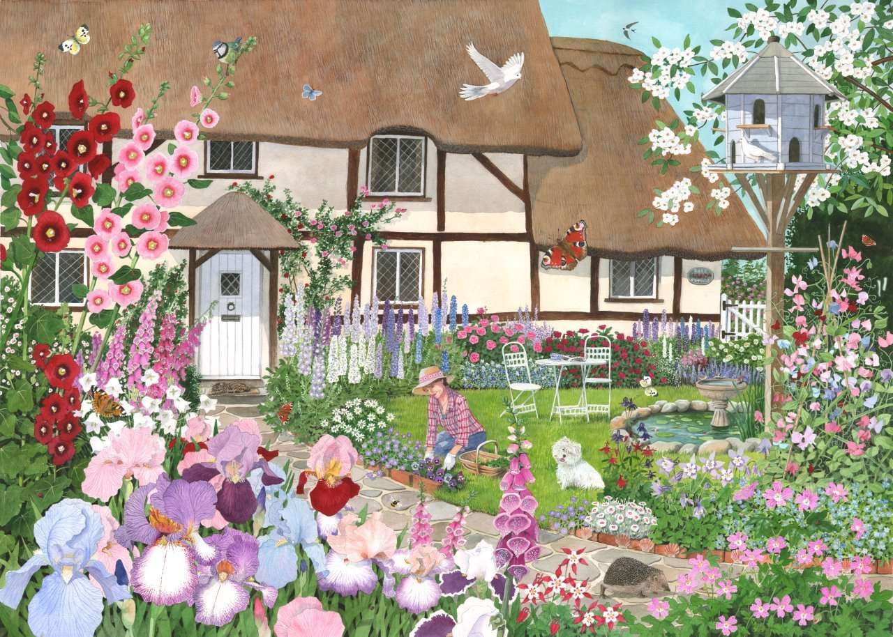Tuin in het voorjaar legpuzzel online