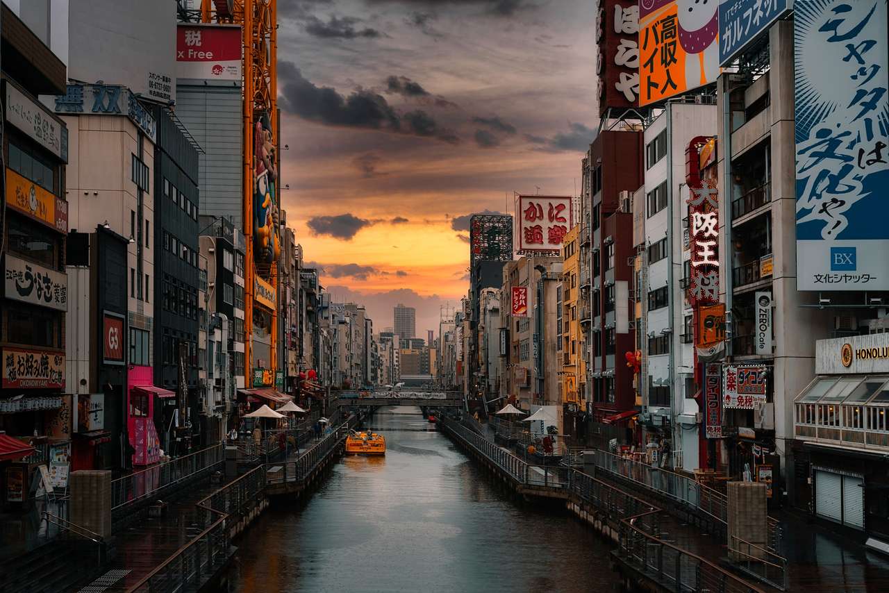 Japan River, Stadt Puzzlespiel online