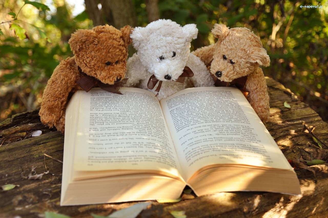 читання плюшевих ведмедиків пазл онлайн