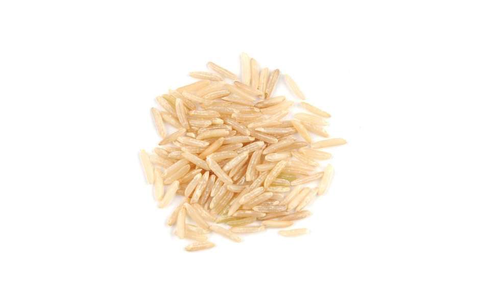 Rýže na bílém pozadí online puzzle
