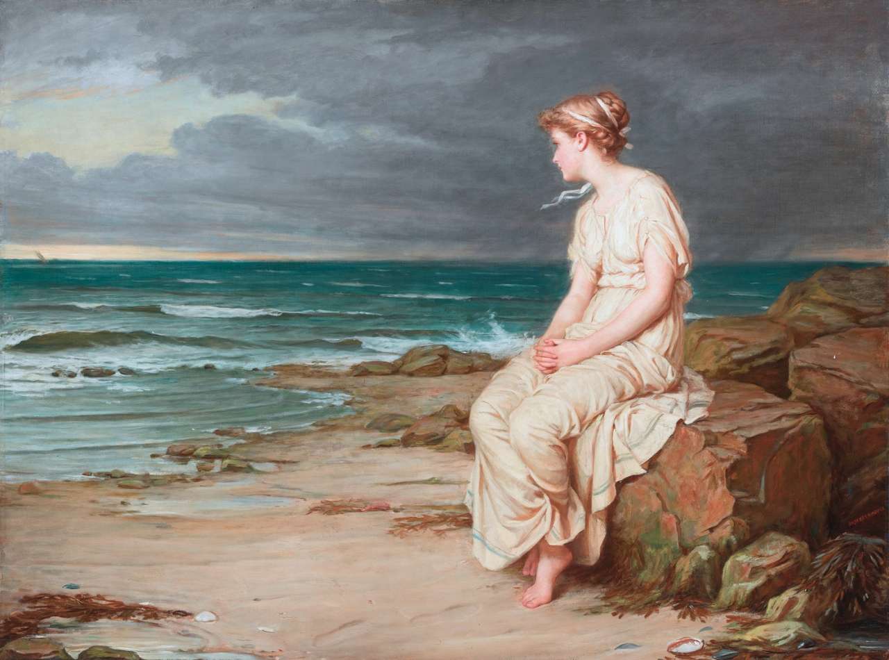 «Миранда» (1875) Джона Уильяма Уотерхауса пазл онлайн
