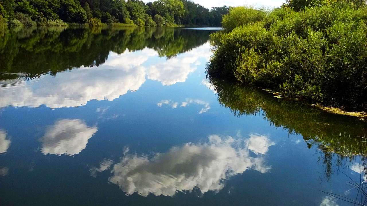 Jezero v Olsztynu skládačky online