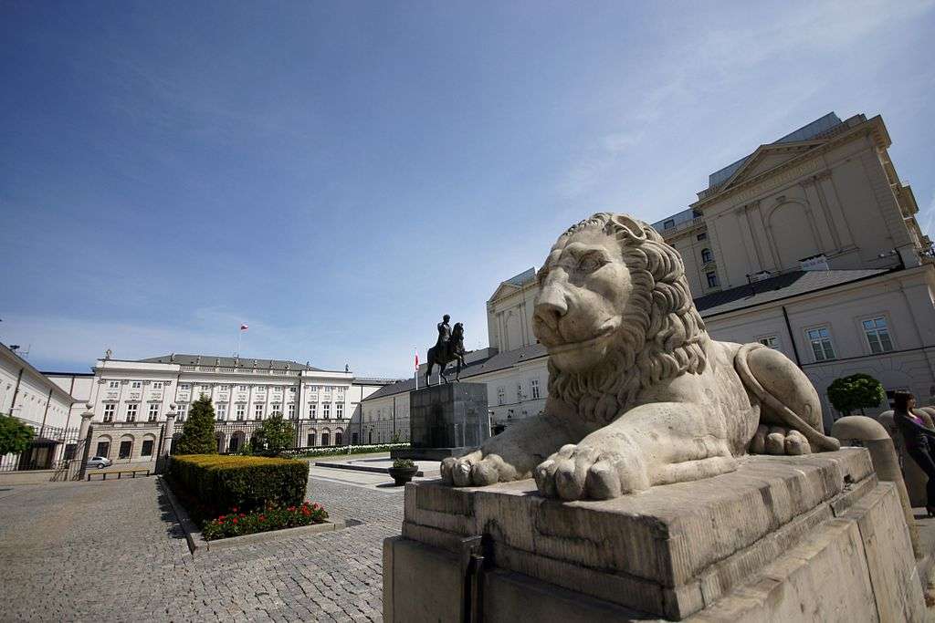 Präsidentenpalast in Warschau Online-Puzzle