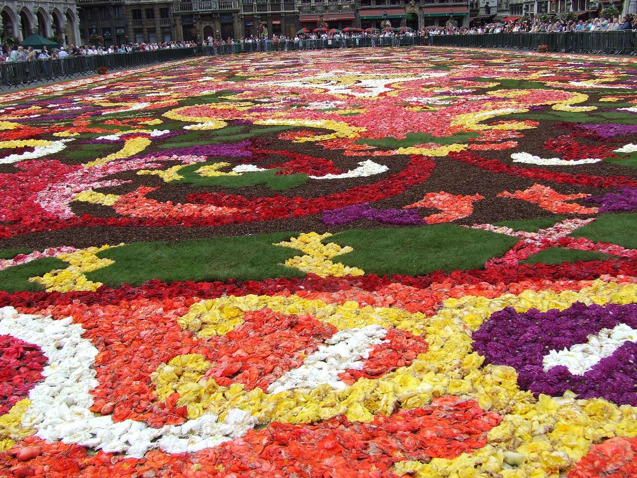 Tapete de flores quebra-cabeças online