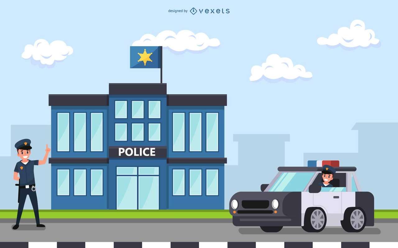 City police station puzzle rompecabezas en línea