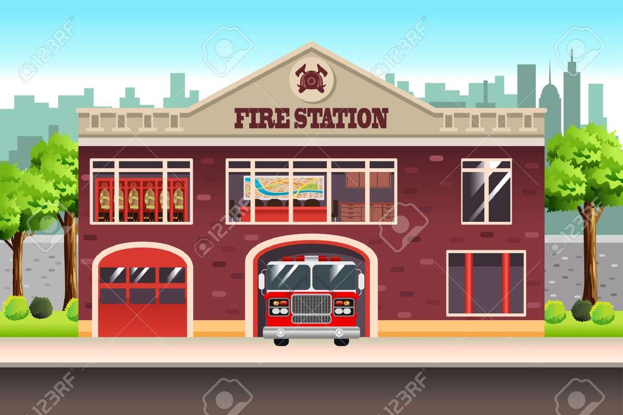 Fire station puzzle rompecabezas en línea