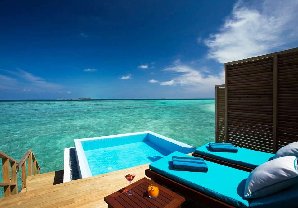 Maledivy, hotel online puzzle